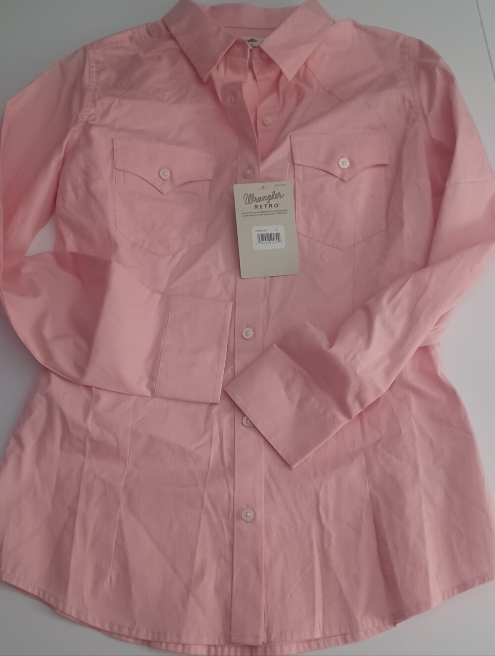 Wrangler Retro Pink Button Down Sz S
